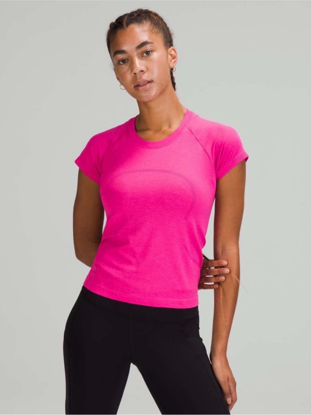 NWT Lululemon Swiftly Tech Short Sleeve 2.0 Race Sonic Pink Size 6